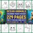 Sách tô màu động vật biển